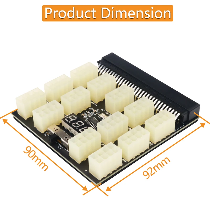 12V Power Board for HP 1200W/750W PSU - ATX 8Pin Breakout Board for Server GPU BTC Bitcoin Miner Mining Description Image.This Product Can Be Found With The Tag Names Computer Cables Connecting, Computer Peripherals, PC Hardware Cables Adapters, Power adapter