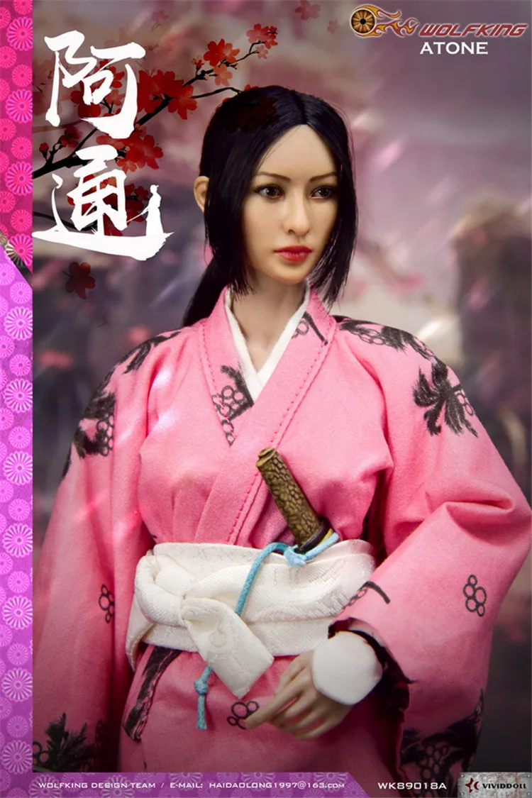 WK89018A Коллекционная модель 1/6, женская модель, японская серия Ronin ATON Atung, улучшенная версия