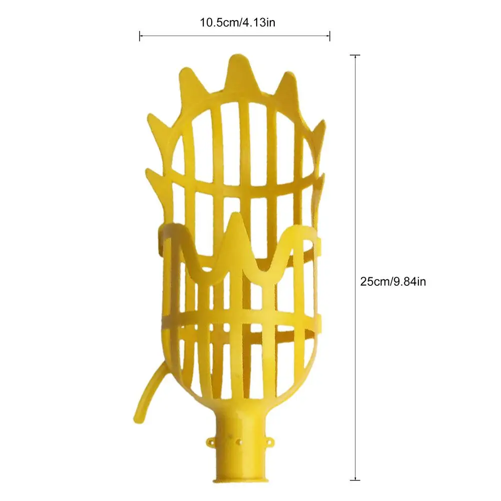 Fruit Picker Tool Fruit Grabber Picker Pole Basket Tree Telescoping Pole For Plum Orange Peach Mango Pomegra