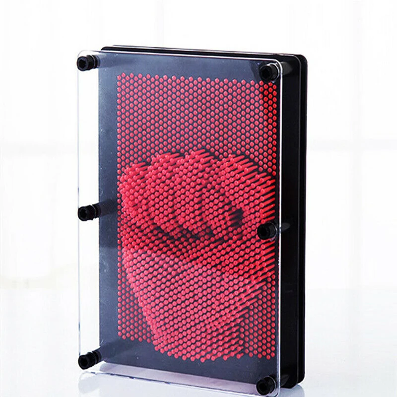 Red Rantion Handprint Pinart Забавный 3D клон режим руки Развивающие игрушки для детей - Цвет: Red
