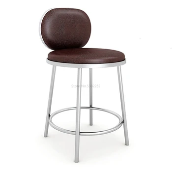 

jewelry store chair, stainless steel chair, front desk chair, cash register, high stool, bar counter, back chair, bar stool