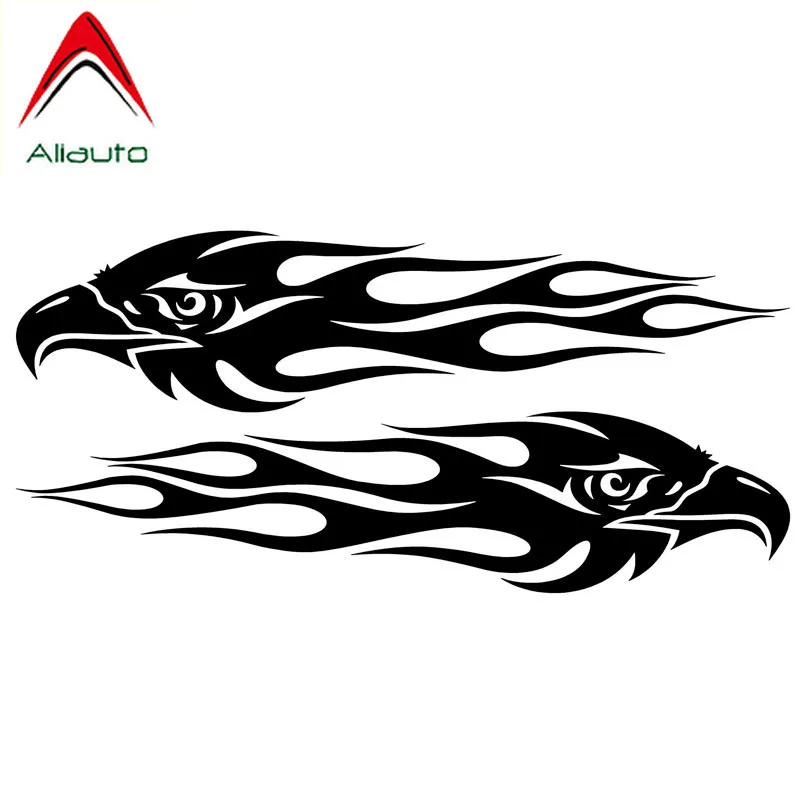 Aliauto Personality Car Sticker Pair Eagle Flames Motorcycle Automobile Styling Waterproof Decal Accessories 20cm*4cm | Автомобили и