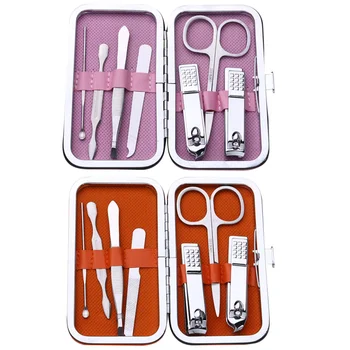 

2 Sets 14pcs Stainless Steel Nail Clippers Nail Manicure Nail Scissors Nail Art Tool for Professional and at Home Use (Orange, P