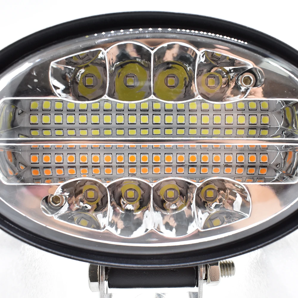 ECAHAYAKU 5,5 дюймов светодиодный светильник овальной формы 12 в 144 Вт комбинированный луч IP67 для внедорожников, внедорожников, джипов, автоцистерн, Автомобильный светодиодный светильник/светильник 1 шт