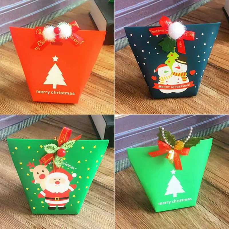 

Christmas gift boxes Christmas elements gift paper box Candy bag