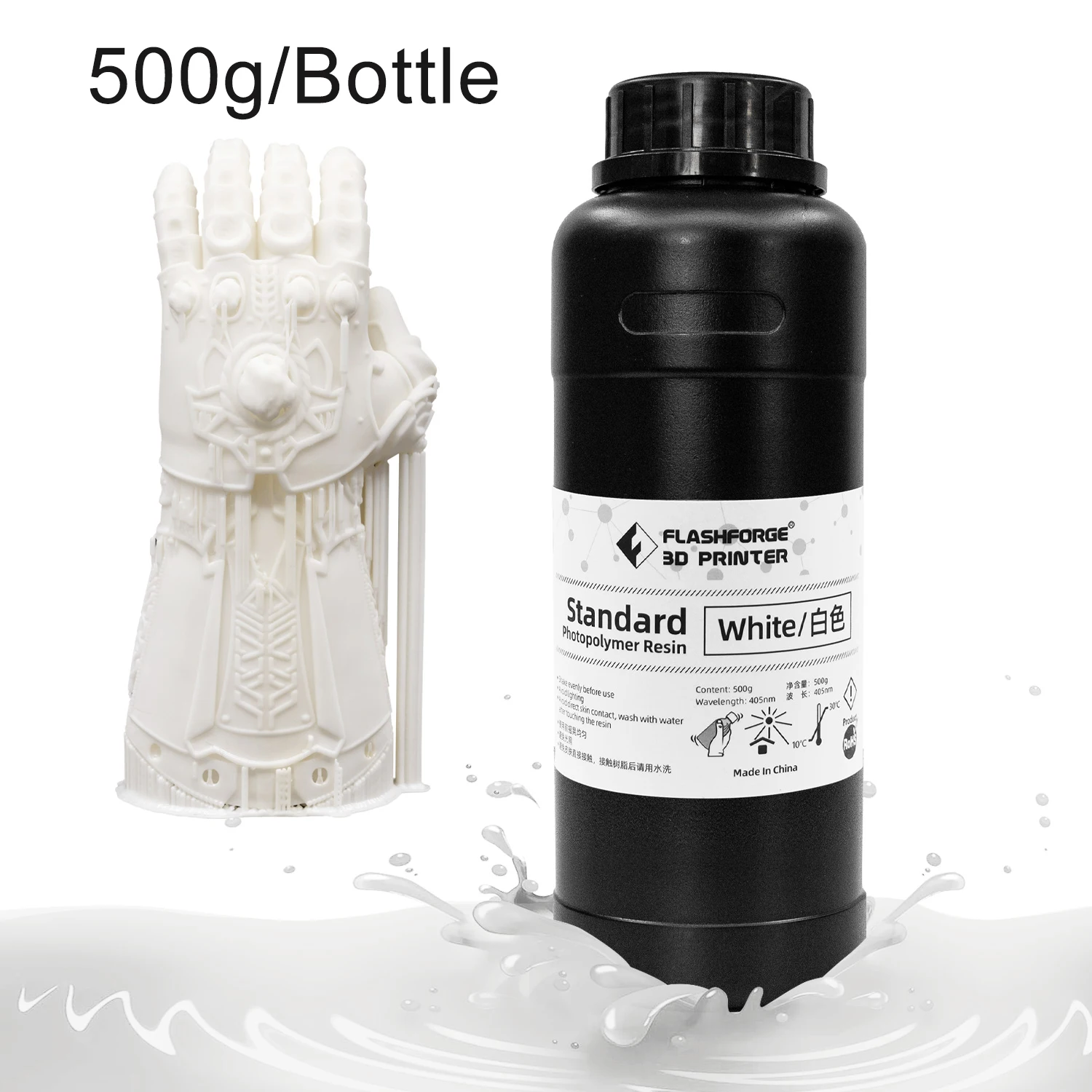 petg transparent Flashforge 1KG Liquid Photopolymer Resin 405nm UV Resin For SLA LCD 3D Printer Printing Material For Proxima Foto Series 3d printing plastic 3D Printing Materials