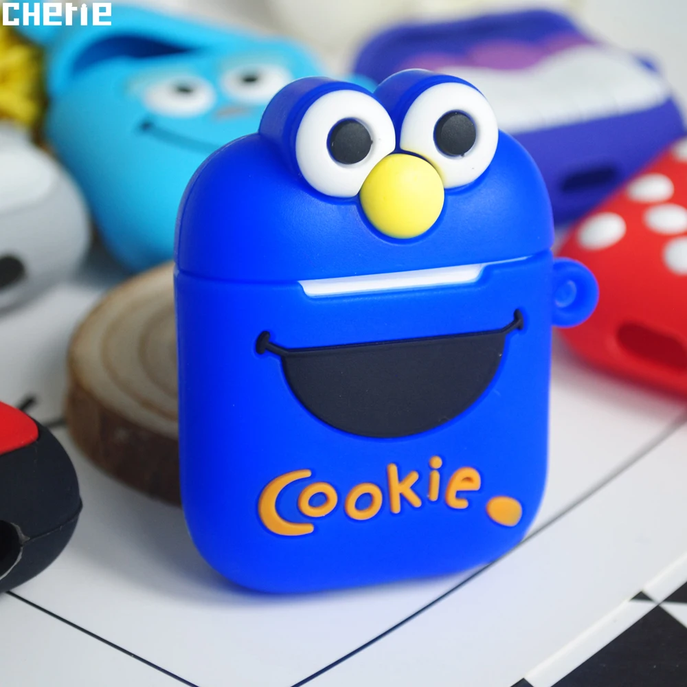 

Cherie Luxury 3D Cartoon Fundas For Air pods iPhone Case Silicone Cute Cover For Apple Airpods Headphones Case Accessories Skin