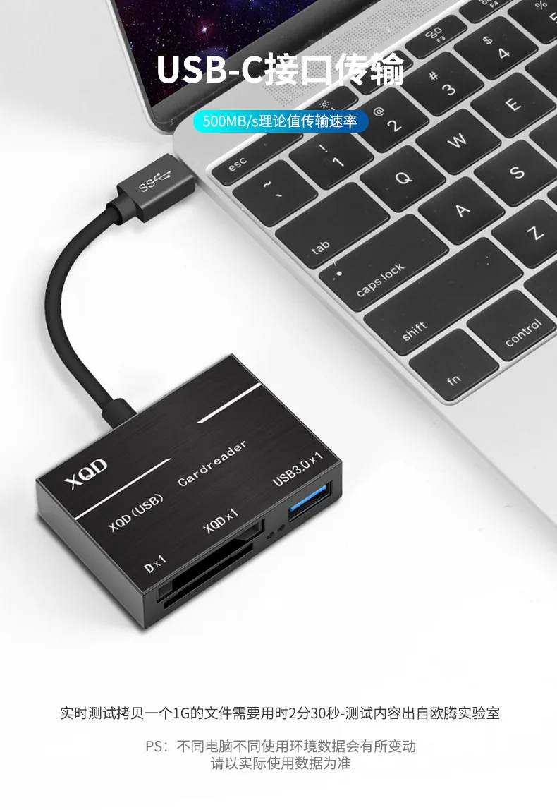Type-c-XQD/SD/USB3.0 устройство для чтения карт три в одном type-c hub macbook card reader
