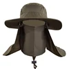 Outdoor Men Women Large Round Brim Sun Block Quick Drying Fishing Hats Summer Sun Cap For Travel Mountain Climbing Bucket Hat ► Photo 1/6