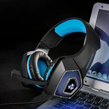 

Headsets For PS4 Gaming Headsets Noise Stereo RGB Headphone With Mic Deep-Bass Earphones Music Helmet To PC Computer Phone Gamer