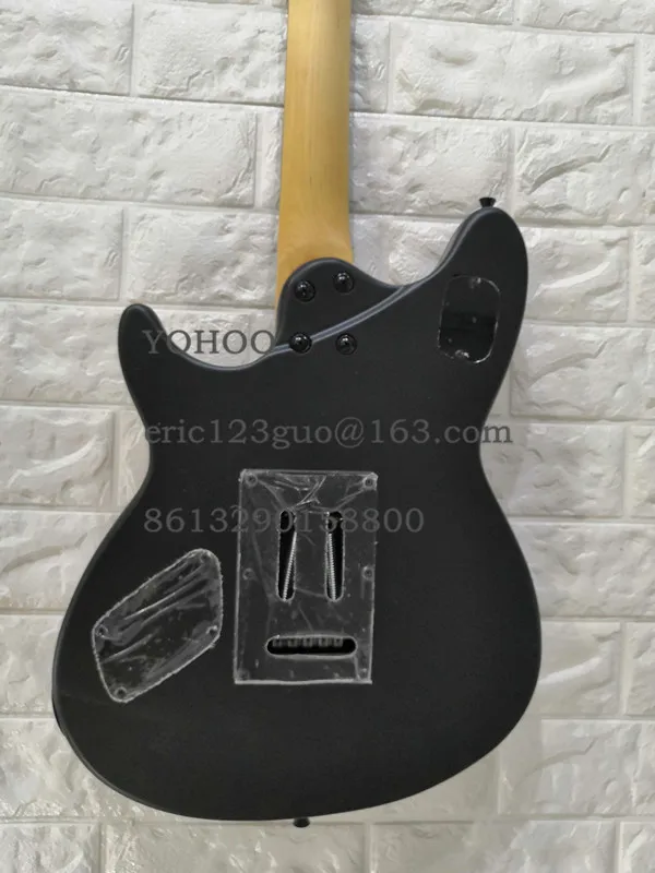 Пользовательские черные EVH вольфган электрическая гитара из палисандра гриф HH звукосниматели черные Hardwares, индивидуальные! paypal доступны! W-1