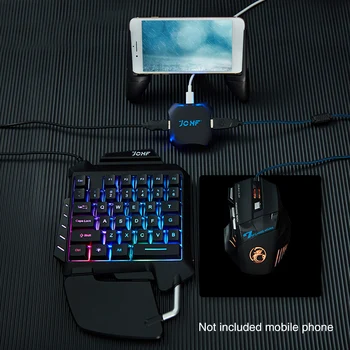 

Wired Keyboard Mouse Converter Adapter Shooting Games Practical Gaming Controller Multifunction Gamepad For Apple Mobile Phone