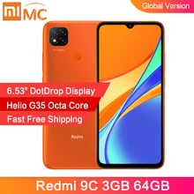 Xiaomi Redmi 9C 3GB 64GB GSM/WCDMA/LTE Octa Core Face Recognition 13MP New Smartphone
