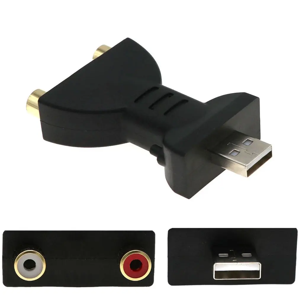 USB позолоченный штекер 3RCA Женский аудио адаптер видео AV tv Box DVD передача сигнала аудио конвертер