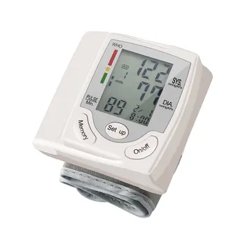 

Auto LCD Digital Upper Arm Blood Pressure Meter Wrist BP Home Heart Beat Pulse Monitor with Cuff Health Care Instrument