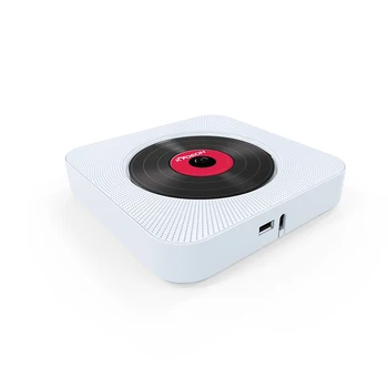 

KC808 CD Player Wall Mountable DVD Bluetooth Portable Home Audio Box with Remote Control FM Radio Built-in HiFi Speakers MP3