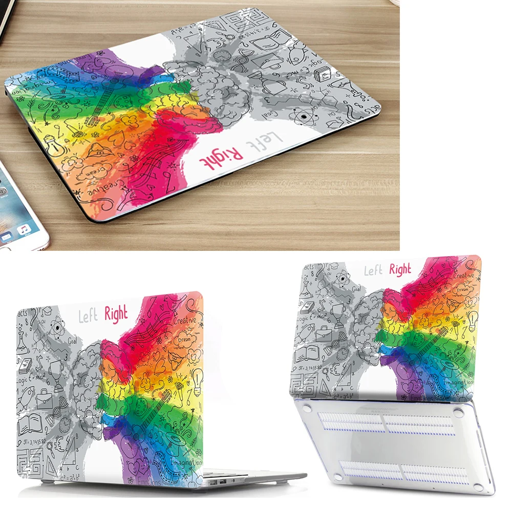 New Print Art Laptop Case For MacBook Air Pro Retina 11 12 13 15.6 with Touch Bar Fasion Hard PVC Replace Shell For Mac Pro 13.3