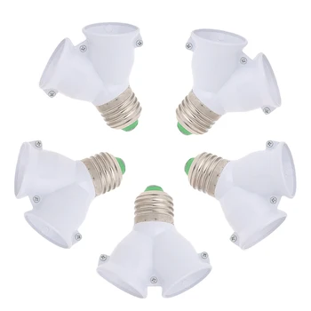 

E27 To Double E27 Base Socket Extender Adapter Converter LED Lamp Bulb