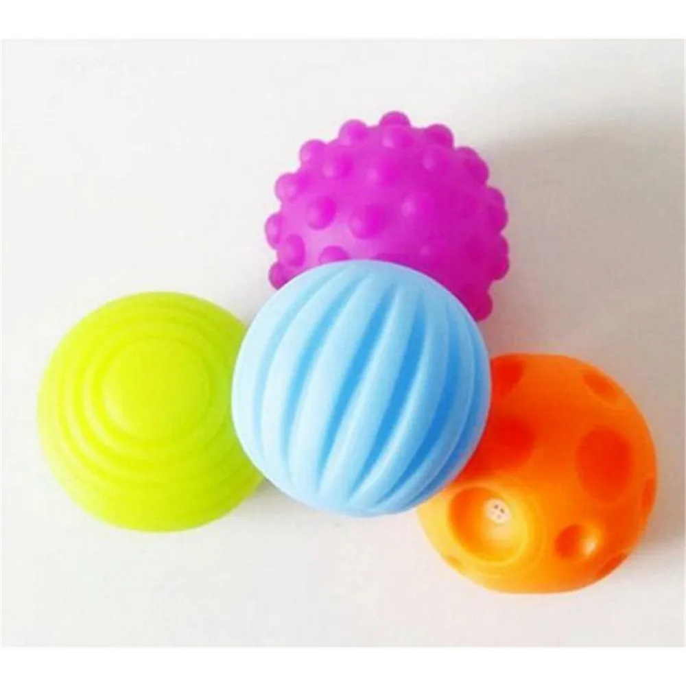 6 шт. набор текстурированных мульти шариков развивающая тактильная игрушка для ребенка детские сенсорные игрушки, ручной мяч детский тренировочный мяч массажный Мягкий Мяч