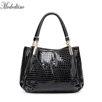 

Mododiino Brand Handbag Stone Pattern Top Handle Bag PU Leather Women's Tote Bag Luxury Handbags Women Bags Designer DNV1307