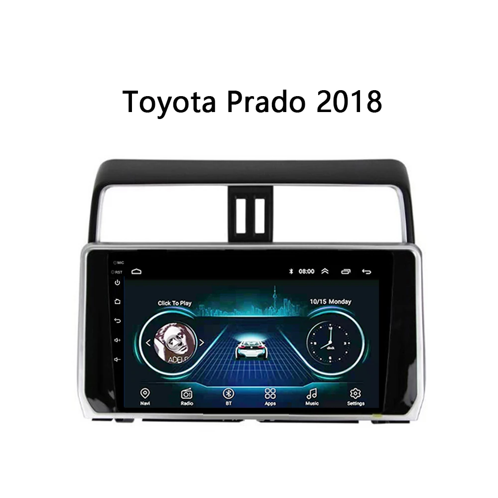 Автомобильное радио для Toyota LAND CRUISER PRADO 2017 2018 + мультимедийная система gps навигация