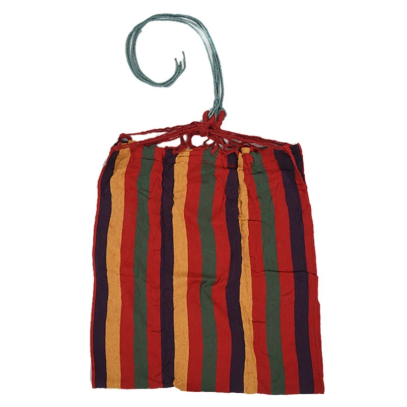 

ELEG-rainbow Outdoor Leisure Single canvas Hammocks Ultralight Camping Hammock with backpack