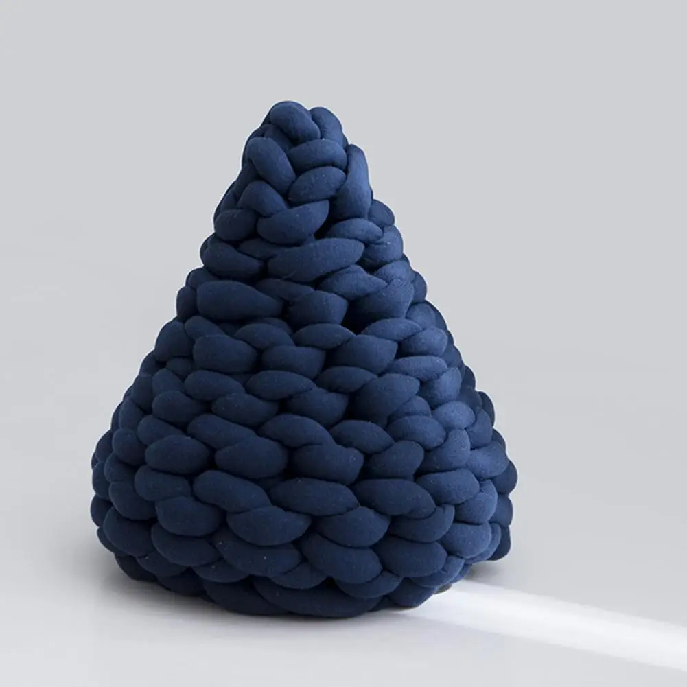 Dark blue TPFOCUS пены памяти постельные принадлежности подушки перчатки из грубой пряжи ручной работы капли воды форма подушка здоровье затылочный шейный Диван украшения - Цвет: Dark blue