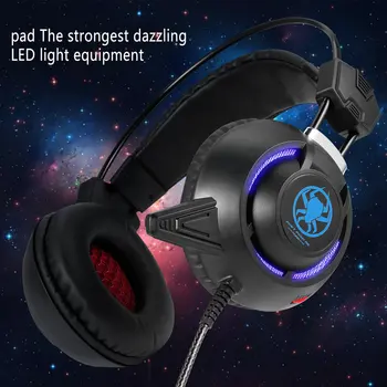 

Usb Led Game Light Headset For Pc Plextone Pc835 Notebook Computer Earphone Headset Earphone With Microphone 2.2 M Cable