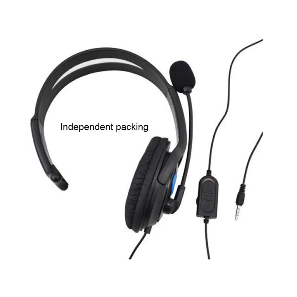 

3.5mm Jack Wired Earphone Gaming Headphone Single Side Game Headset Noise Canceling with Mic for PS4 Game PC ONLENY Dynamic