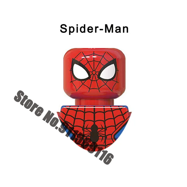 Superhero Building blocks Loki Sylvie Iron Man Spiderman Hulk Thor Captain America Venom Groot Thanos Vision Falcon Deadpool Toy A-WM633