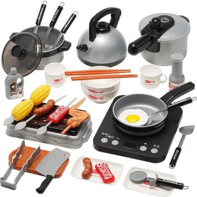 

Children Play House Kitchen Toy Cooking Model Meal Kitchenware Baby Kitchenware Kit GIRL'S And BOY'S Manufacturers Direct Sellin