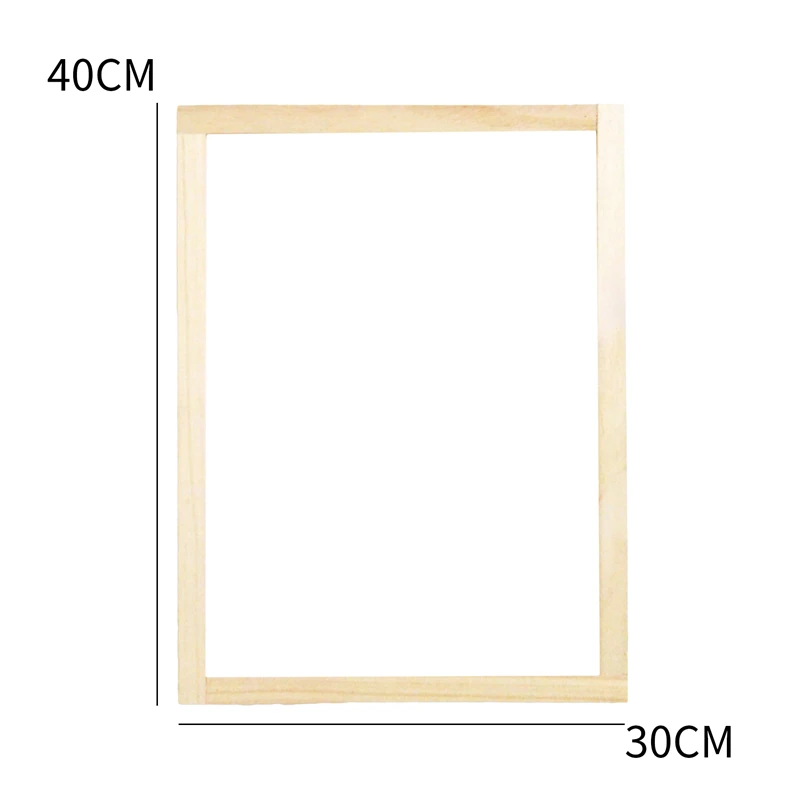 Wholesale SUPERFINDINGS 3Pcs 30x20x1.25cm Rectangle Burly Wood Paper Making  Mould Frame Screen Tools Deckle Screen Printing Frame for DIY Paper Craft 