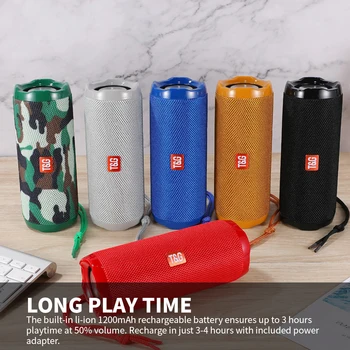 

MR.YIKUU TG191 Portable Bluetooth Speakers Subwoofer Speakers Computer IPX67 Waterproof Outdoor-Sports Bluetooth 5.0 Speakers