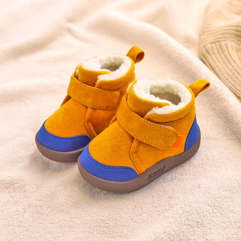 Infant Toddler Boots Winter Baby Girls Boys Snow Boots Warm Plush Outdoor Soft Bottom Non-Slip Children Boots Kids Shoes