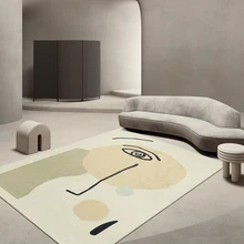 Ковер с современным рисунком, большой размер, скандинавский стиль, украшение для дома, прикроватный ковер