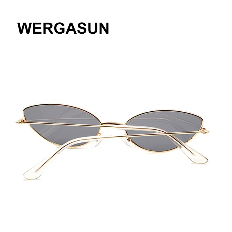 Женские солнцезащитные очки в металлической оправе WERGASUN винтажные градиентные