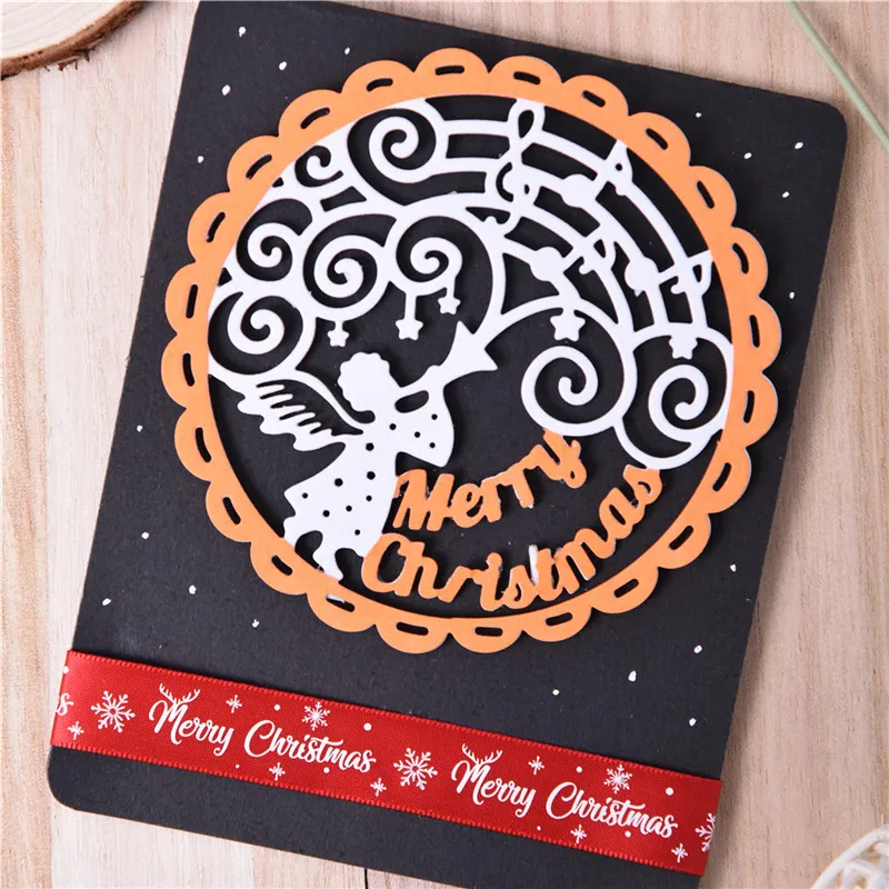 

DiyArts Merry Christams Metal Cutting Dies for Craft Dies Scrapbooking Embossing Stencil DIY Die Cut Card Decoration