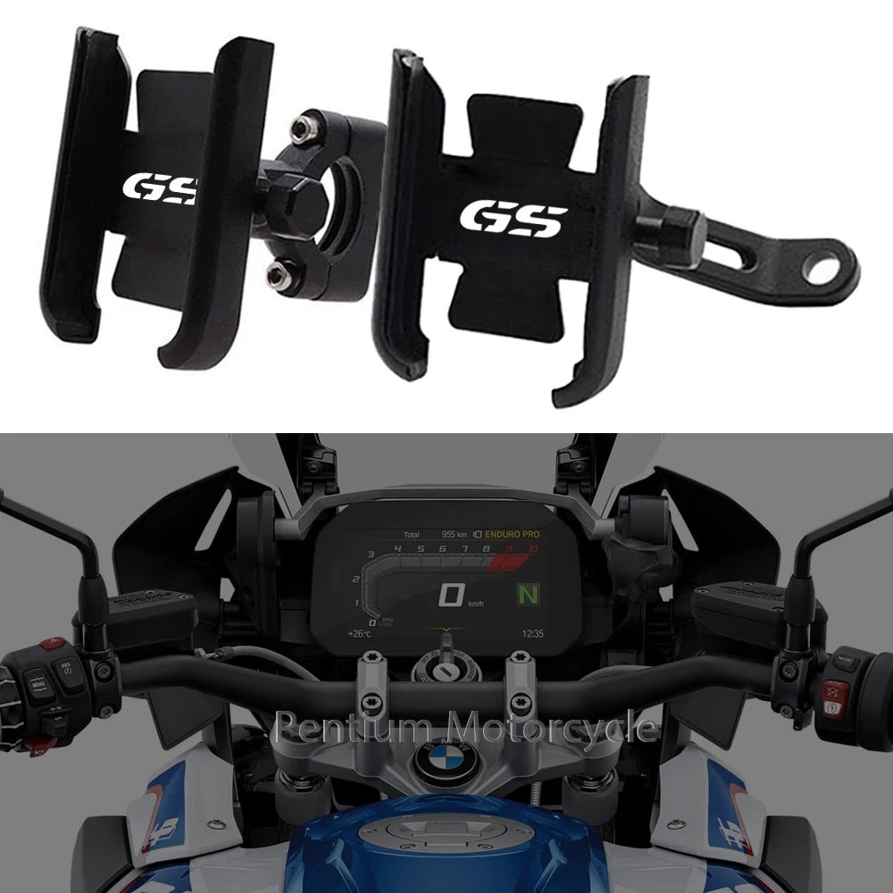 

Motorcycle Mobile Phone Holder Handlebar GPS Stand Navigation Bracket For BMW F650GS F700GS F800GS F750GS F850GS R1200GS R1250GS