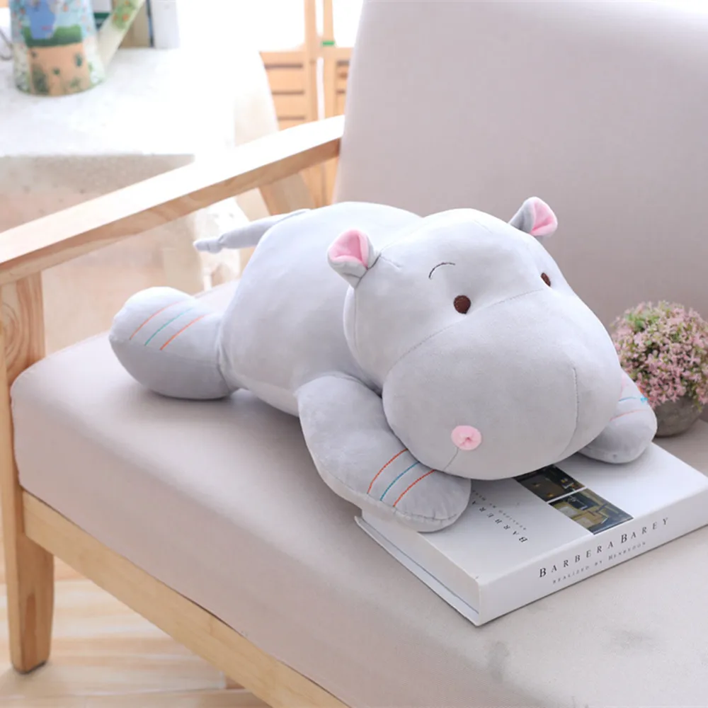 1 шт. 32/42/52 см Kawaii Бегемот плюшевые куклы Мягкие Пуховые хлопковые подушки животных милые игрушки на день рождения Рождественский подарок для детей - Цвет: 52cm