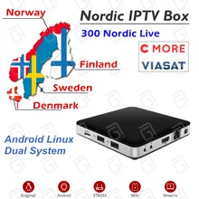 Tvip 605+ Скандинавия Iptv двойная ОС Android& Linux OS Amlogic S905X 2,0 ГГц 2,4G/5G WiFi 4K 1080 скандинавский Iptv Швеция Норвегия Iptv Box