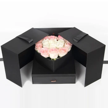 

Valentine’s Day Gift Box Creative Anniversary Eternal Flower Present Gift Box Wedding Birthday Party Surprise Lipstick Package