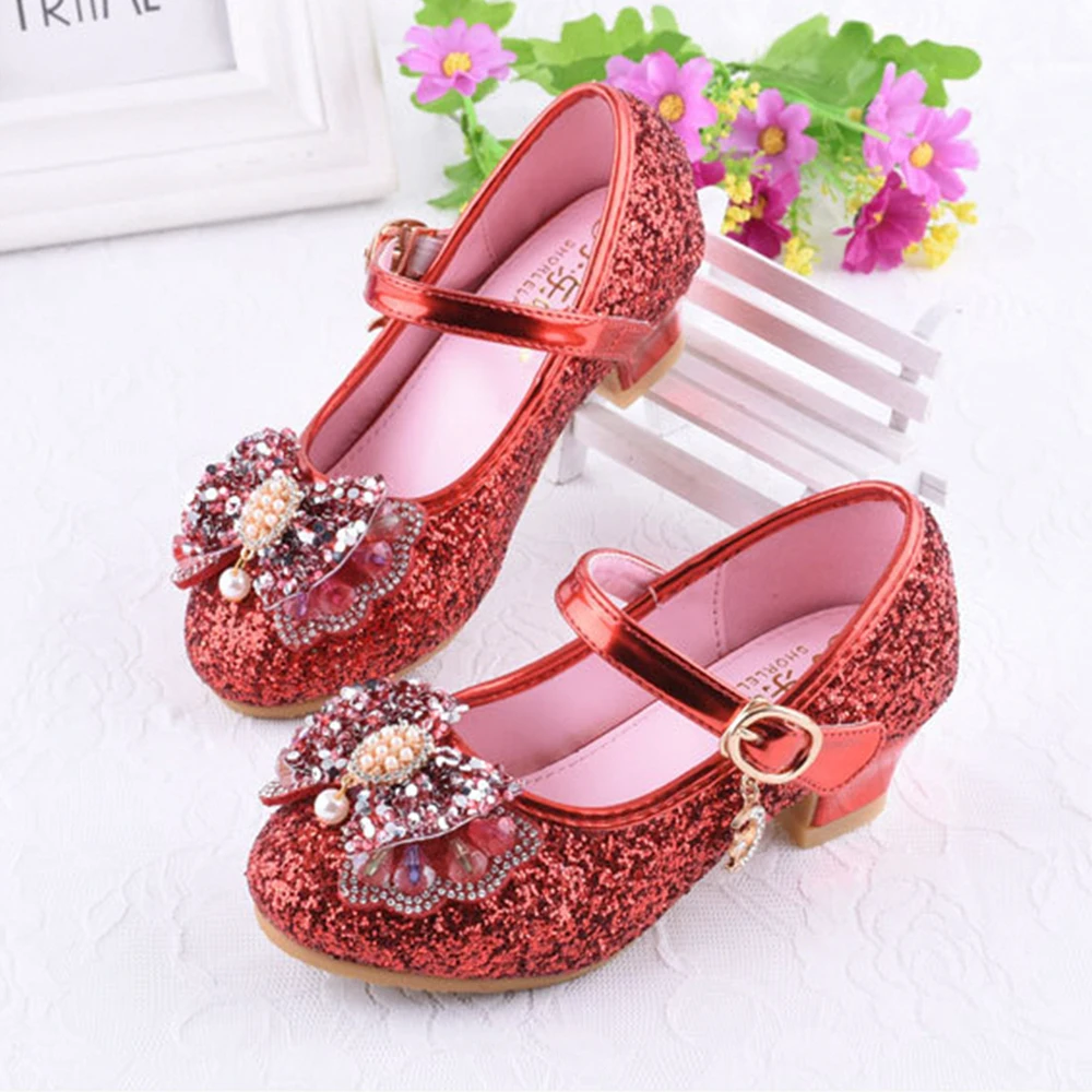 Girls Mary Jane Ballerina Flats Shoes Slip-on School Party Dress Shoes