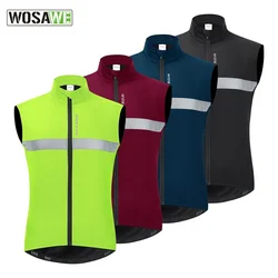 WOSAWE Autumn and Winter Riding Fleece Windproof Warm Outdoor Sports Vest Jacket Clothing