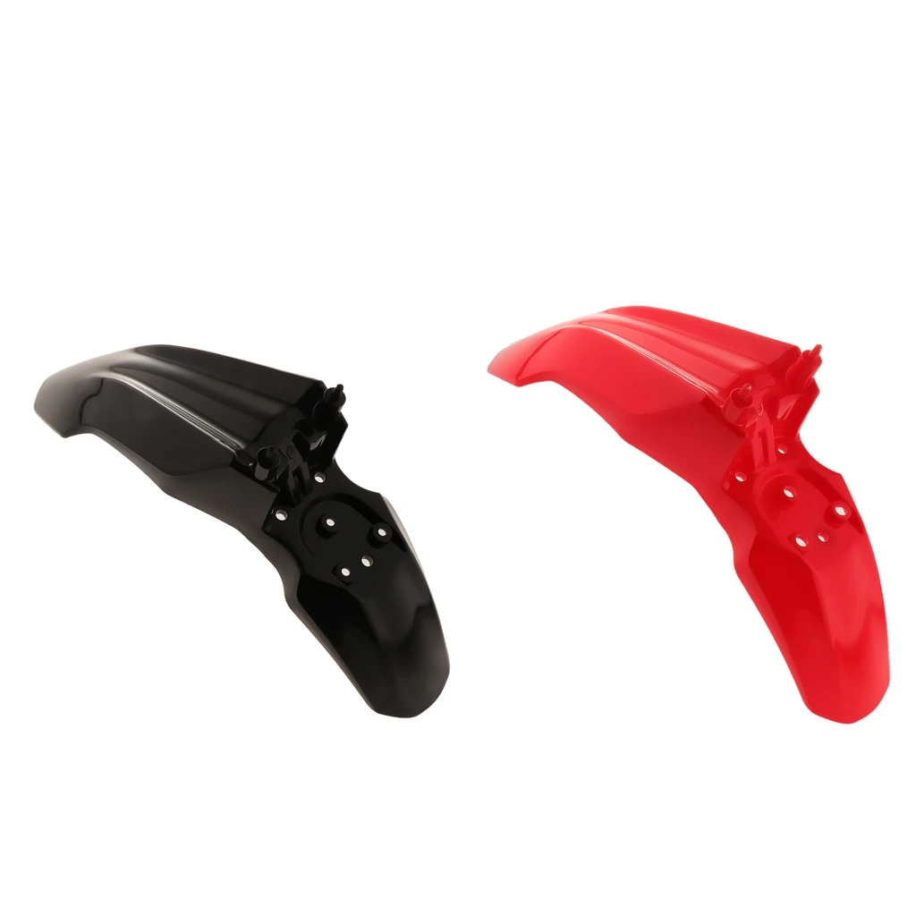 

Plastic Universal Supermoto Front Fender Fit for Honda CRF 110 Black+Red