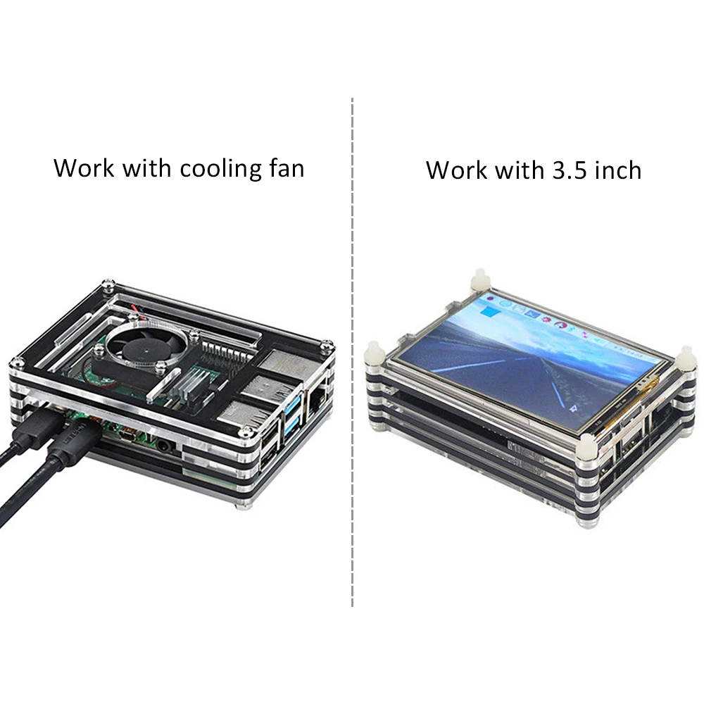 Raspberry pi 4 Гб экран raspberry комплект с дисплеем + радиатор адаптер питания чехол SD 32 ГБ