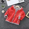 Baby Boys Girls Wool Hooded Zipper Coat Outwear Sweatshirt 2022 Autumn Winter Kids Warm Soft Fleece Jackets Children Clothing ► Photo 3/6