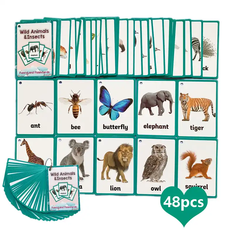 Mare Animale Apprendimento Precoce Del Bambino Flash Carte Parola Inglese Scheda Di Memoria Per I Bambini Leone Gufo Anatra Giocattoli Educativi Montessori Aliexpress