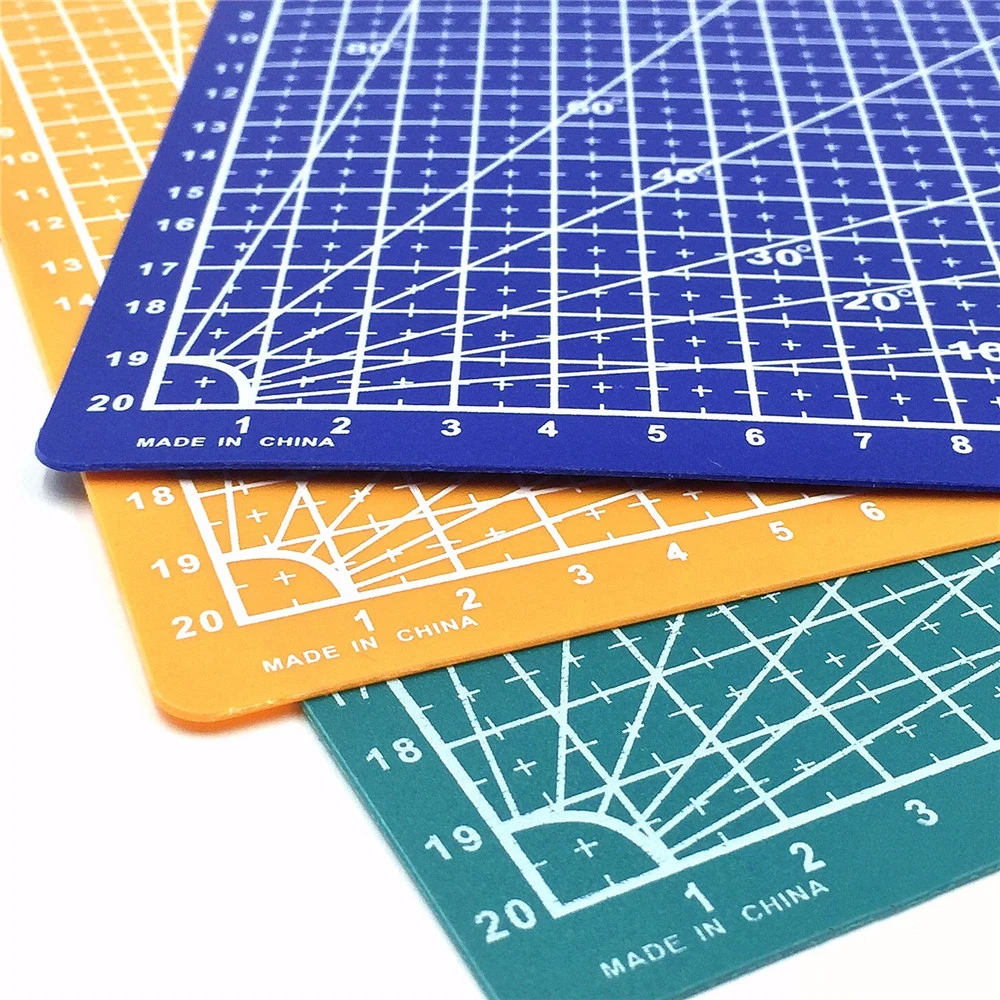 PVC Cutting Mat A4/A5 Deskpad Patchwork Cut Pad Durable DIY Handmade Tools Scrapbooking Cutting Plate Art Tool Kits Desk Mats