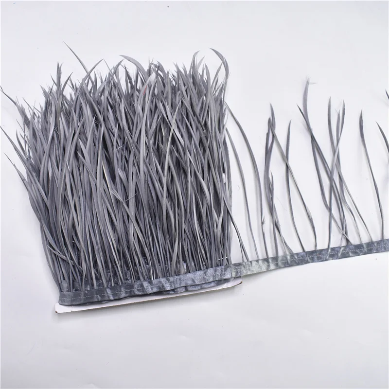 1Meters Pruning Goose Feathers Trims Ribbon Fringe feather trim 6-8
