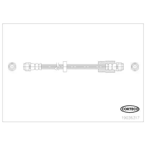 Шланг тормозной L 422\ Audi A4 1.6-3.0/2.0FSi/3.2FSi/1.9TDi-3.0T